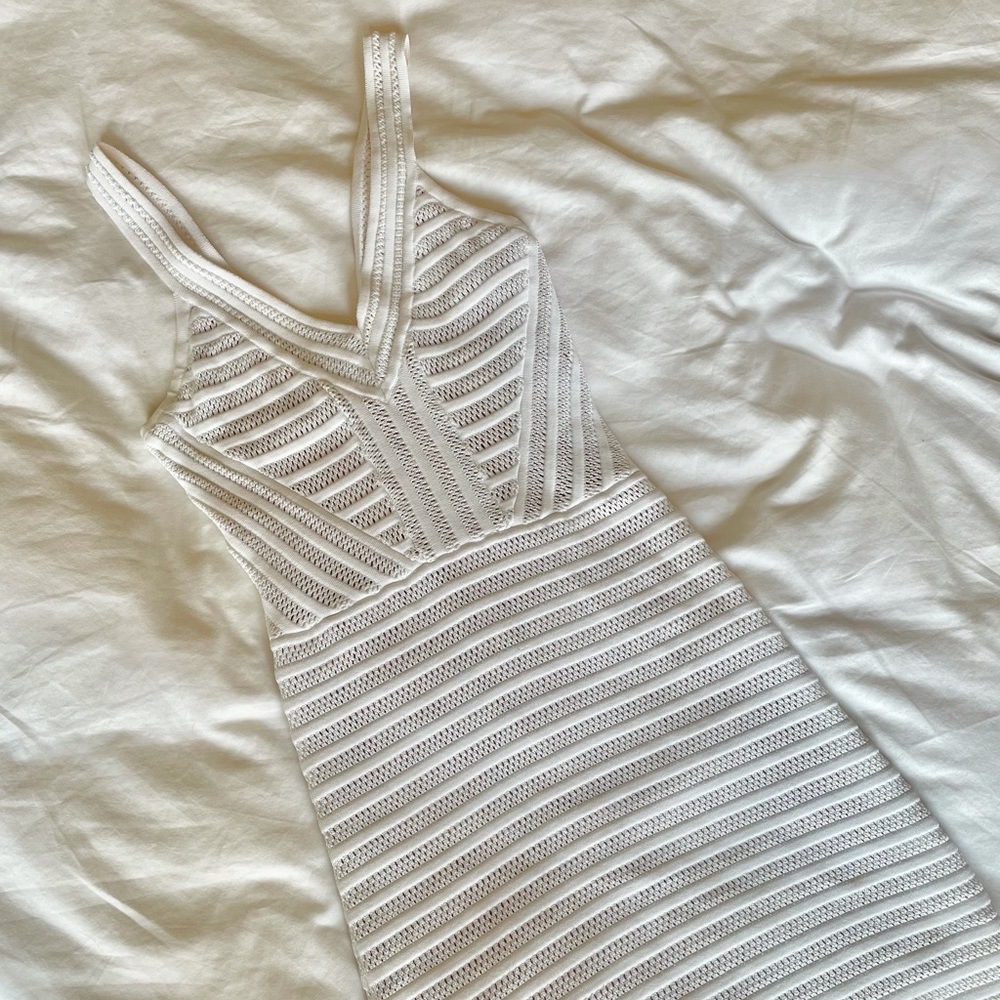 White Knit Dress